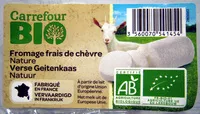 Mängden socker i Fromage frais de chèvre nature bio