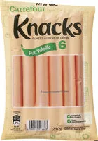 Mängden socker i Knacks pur volaille