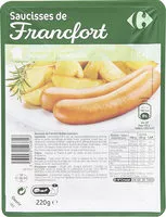 Mängden socker i saucisses de francfort