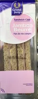 Mängden socker i Sandwich Club Jambon Beurre Pain de mie complet