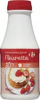 Mängden socker i Crème Fleurette entière