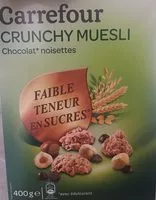 Mängden socker i Crunchy Muesli Chocolat Noisettes