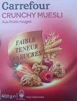 Mängden socker i CRUNCHY Muesli aux Fruits Rouges