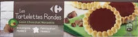 Mängden socker i Les Tartelettes rondes goût chocolat noisettes