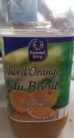 Mängden socker i Jus d'orange - Orange du Brésil - 100% pur fruit pressé