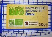 Mängden socker i Beurre moulé de baratte doux