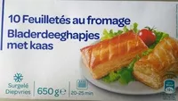 Mängden socker i 10 Feuilletés au fromage
