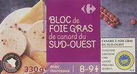 Mängden socker i Bloc de foie gras de canard du sud-ouest