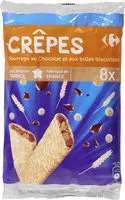 Mängden socker i Crêpes au chocolat et aux billes de céréales