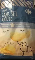 Mängden socker i Chips sans sel ajouté