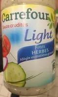 Mängden socker i Sauce crudités saveur Fines herbes allégée en matières grasses