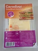 Mängden socker i Gouda en lonchas