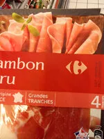 Mängden socker i Jambon cru