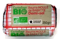 Mängden socker i Beurre moulé de baratte demi-sel