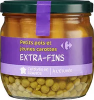 Mängden socker i Petits pois et jeunes carottes extra-fins à l'étuvée