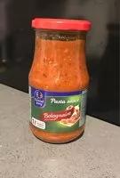 Mängden socker i Pasta sauce Bolognaise