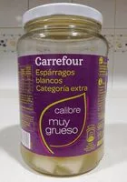 Mängden socker i Espárragos blancos calibre muy grueso