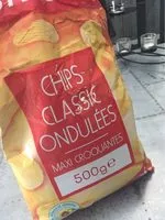 Mängden socker i Chips Classic Ondulées