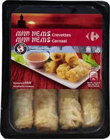 Mängden socker i Mini nems crevettes