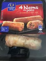 Mängden socker i 4 Nems au porc et leur sauce Nuoc Mam