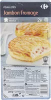 Mängden socker i Feuilletés jambon fromage