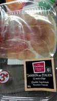 Mängden socker i Jambon cru supérieur italien 12 mois d'âge