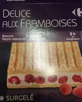 Mängden socker i Délice aux framboises