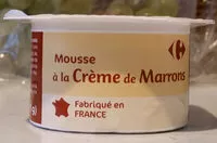 Mängden socker i Mousse à la crème de marrons