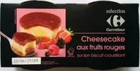 Mängden socker i Cheesecake aux fruits rouges