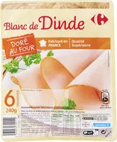 Mängden socker i Blanc de dinde doré au four