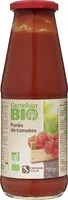 Mängden socker i Purée de tomates BIO