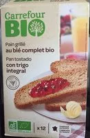 Mängden socker i Pan tostado integral