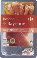 Mängden socker i Jambon de Bayonne