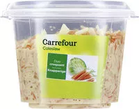 Mängden socker i Coleslaw Chou blanc et carottes