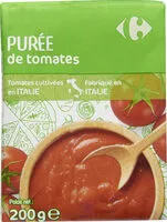 Mängden socker i Purée de tomates nature