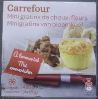 Mängden socker i Mini gratins de choux-fleurs à l'emmental