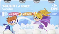 Mängden socker i MINI YAB saveurs 4 fraise banane 4 pêche abricot