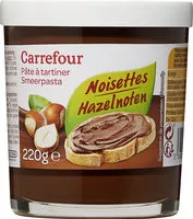 Mängden socker i Pâte à tartiner