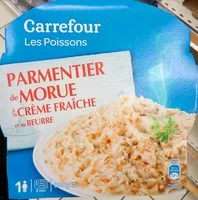 Mängden socker i Parmentier de Morue à la crème fraîche et au beurre