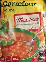 Mängden socker i Soupe Minestrone avec un filet d'huile d'olive
