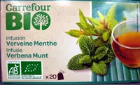 Mängden socker i Infusion Verveine Menthe Bio Carrefour