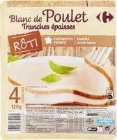 Mängden socker i Filet de Poulet Rôti au four