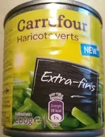Mängden socker i Haricots verts Extra-fins