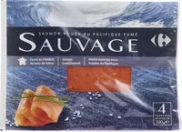 Mängden socker i Saumon rouge du Pacifique fumé sauvage