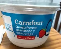 Mängden socker i Queso Fresco Batido Con Fresas 0%