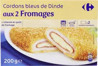 Mängden socker i Cordons Bleus de dinde aux 2 Fromages