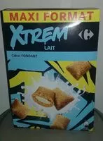 Mängden socker i X'trem céréales coeur fondant au lait - maxi pack