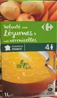 Mängden socker i Mouliné aux Légumes & vermicelles