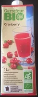Mängden socker i Cranberry