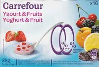 Mängden socker i Yaourts fruits avec morceaux